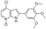 1H-Pyrrolo[2,3-b]pyridine,4-chloro-2-(3,4,5-trimethoxyphenyl)-,7-oxide 구조식 이미지