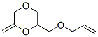 1,4-Dioxane,  2-methylene-6-[(2-propenyloxy)methyl]-  (9CI) Structure