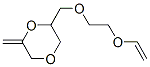 1,4-디옥산,2-[[2-(에테닐옥시)에톡시]메틸]-6-메틸렌- 구조식 이미지