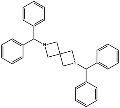 2,6-비스(디페닐메틸)-2,6-디아자스피로[3.3]헵탄 구조식 이미지