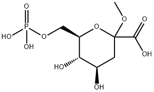 METHYL 3-DEOXY-D-ARABINO-HEPTULOPYRANOSIDE-7-PHOSPHATE Structure