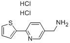 (6-THIEN-2-YLPYRIDIN-3-YL)메틸아민이염화물 구조식 이미지