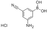 3-AMINO-5-CYANOBENZENEBORONIC ACID HYDROCHLORIDE 97 구조식 이미지