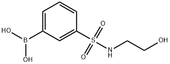 3-N-(2-HYDROXYETHYLSULPHAMOYL)BENZENEBORONIC ACID 98 Structure