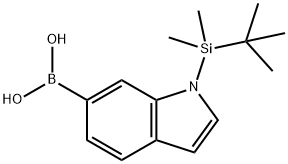 1-(TERT-BUTYLDIMETHYLSILYL)-1H-INDOL-6-YLBORONIC ACID 98 Structure