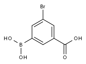 3-BROMO-5-CARBOXYBENZENEBORONIC ACID 97 Structure