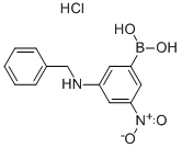 3-(BENZYLAMINO)-5-NITROBENZENEBORONIC ACID HYDROCHLORIDE 95 Structure