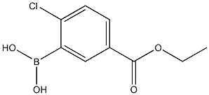 2-CHLORO-5-(ETHOXYCARBONYL)BENZENEBORONIC ACID 98 구조식 이미지