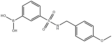 3-[N-(4-METHOXYBENZYL)SULFAMOYL]PHENYLBORONIC ACID Structure