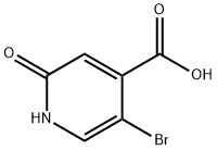 5-BROMO-2-HYDROXY-4-PYRIDINECARBOXYLIC ACID 구조식 이미지