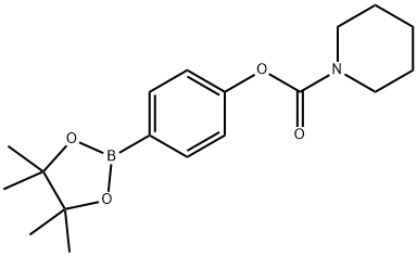 4-(4,4,5,5-TETRAMETHYL-1,3,2-DIOXABOROLAN-2-YL)PHENYL PIPERIDINE-1-CARBOXYLATE 구조식 이미지