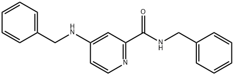 N-벤질-옥시-(벤질아미노)피콜린아미드 구조식 이미지