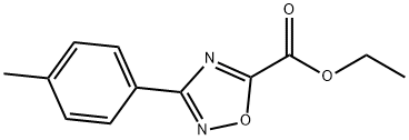 3-(4-methylphenyl)-1,2,4-Oxadiazole-5-carboxylic acid ethyl ester 구조식 이미지