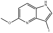3-IODO-5-METHOXY-1H-PYRROLO[3,2-B]PYRIDINE Structure