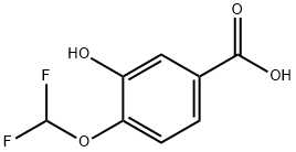 4-(difluoroMethoxy)-3-hydroxybenzoic acid Structure