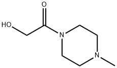 피페라진,1-(히드록시아세틸)-4-메틸-(9CI) 구조식 이미지