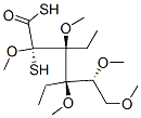 D-글루코스,2,3,4,5,6-펜타-O-메틸-,디에틸디티오아세탈 구조식 이미지
