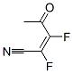 2-펜텐니트릴,2,3-디플루오로-4-옥소-,(Z)-(9CI) 구조식 이미지