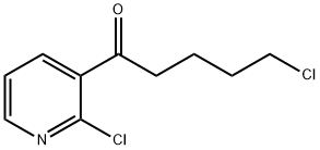 2-클로로-3-(5-클로로발레릴)피리딘 구조식 이미지
