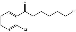 2-CHLORO-3-(6-CHLOROHEXANOYL)PYRIDINE Structure