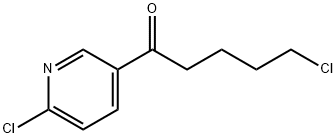 2-CHLORO-5-(5-CHLOROVALERYL)PYRIDINE Structure