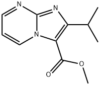 METHYL 2-ISOPROPYL-IMIDAZO[1,2-A]PYRIMIDINE 3-CARBOXYLATE 구조식 이미지