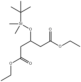 3-[[(1,1-디메틸에틸)디메틸실릴]옥시]펜탄디온산디에틸에스테르 구조식 이미지