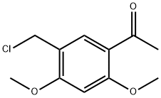 1-(5-클로로메틸-2,4-다이메톡시-페닐)-에타논 구조식 이미지