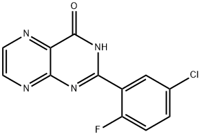 2-(5-클로로-2-플루오로페닐)프테리딘-4-올 구조식 이미지