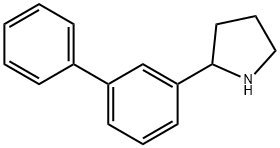 2-[1,1'-비페닐]-3-일피롤리딘 구조식 이미지