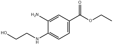 Ethyl 3-amino-4-[(2-hydroxyethyl)amino]benzoate Structure