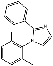1-(2,6-디메틸페닐)-2-페닐-1H-이미다졸 구조식 이미지