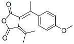 (E)-3-(1-(4-METHOXYPHENYL)ETHYLIDENE)-4-(PROPAN-2-YLIDENE)DIHYDROFURAN-2,5-DIONE 구조식 이미지