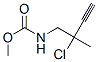 Carbamic  acid,  (2-chloro-2-methyl-3-butynyl)-,  methyl  ester  (9CI) Structure