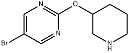 5-BROMO-2-(PIPERIDIN-3-YLOXY)PYRIMIDINE 구조식 이미지