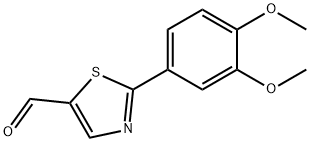 2-(3,4-DIMETHOXYPHENYL)THIAZOLE-5-CARBALDEHYDE 구조식 이미지