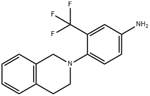 4-(3,4-DIHYDRO-1H-ISOQUINOLIN-2-YL)-3-TRIFLUOROMETHYL PHENYLAMINE 구조식 이미지
