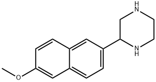 2-(6-METHOXYNAPHTHALEN-2-YL)PIPERAZINE 구조식 이미지