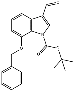 1-Boc-7-benzyloxy-3-formylindole 구조식 이미지