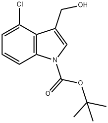 1-Boc-4-chloro-3-hydroxymethylindole Structure