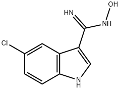 N-HYDROXY-5-CHLORO-1H-INDOLE-3-CARBOXAMIDINE Structure