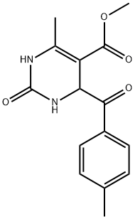 Methyl 6-methyl-4-(4-methylbenzoyl)-2-oxo-1,2,3,4-tetrahydropyrimidine-5-carboxylate Structure