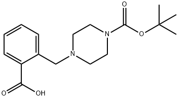 2-(4-N-Boc-Piperazin-1-yl)methylbenzoic acid Structure