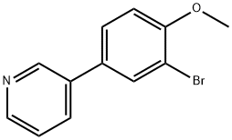 3-(3-BROMO-4-METHOXYPHENYL)PYRIDINE Structure