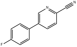 5-(4-FLUOROPHENYL)PYRIDINE-2-CARBONITRILE Structure
