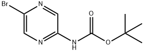 (5-BROMOPYRAZIN-2-YL)CARBAMIC ACID TERT-BUTYL ESTER Structure