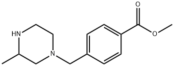METHYL 4-(3-METHYLPIPERAZIN-1-YLMETHYL)BENZOATE Structure