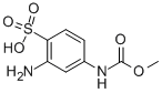 2-AMINO-4-[(METHOXYCARBONYL)AMINO]-BENZENESULFONIC ACID Structure