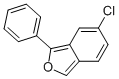 이소벤조푸란,6-CHLORO-1-페닐- 구조식 이미지