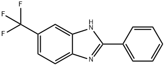 1H-벤지미다졸,2-페닐-5-(트리플루오로메틸)- 구조식 이미지